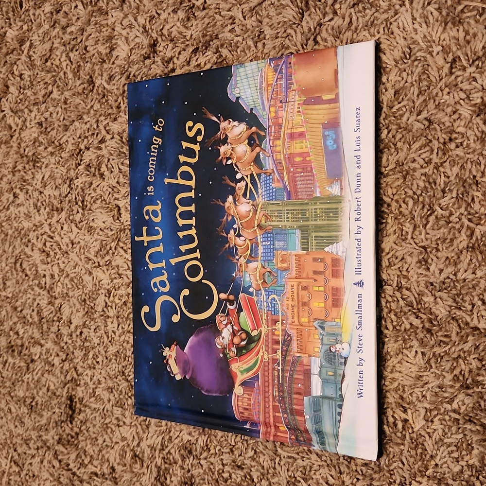 Santa is Coming to Columbus Hardback Children's book